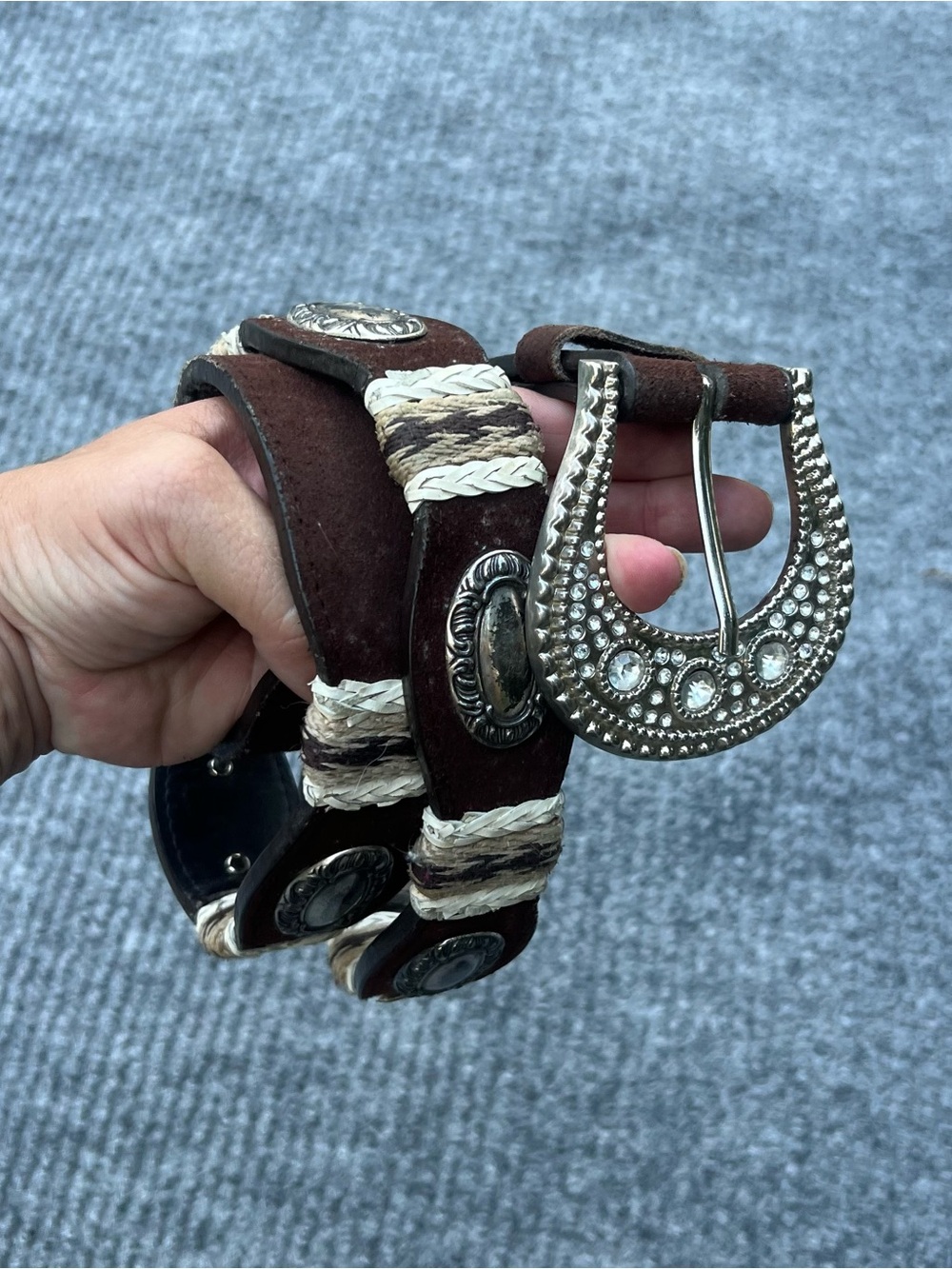 Y2K Western Leather Belt